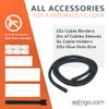EXTNGO - Under Desk Cable Management Tray [2 Pieces] - Carbon Steel Desk Wire Organizer [16x4x4 in] - No Drilling Wire Management Under Desk with Glue Dots - Elegant Underdesk Tray view 3