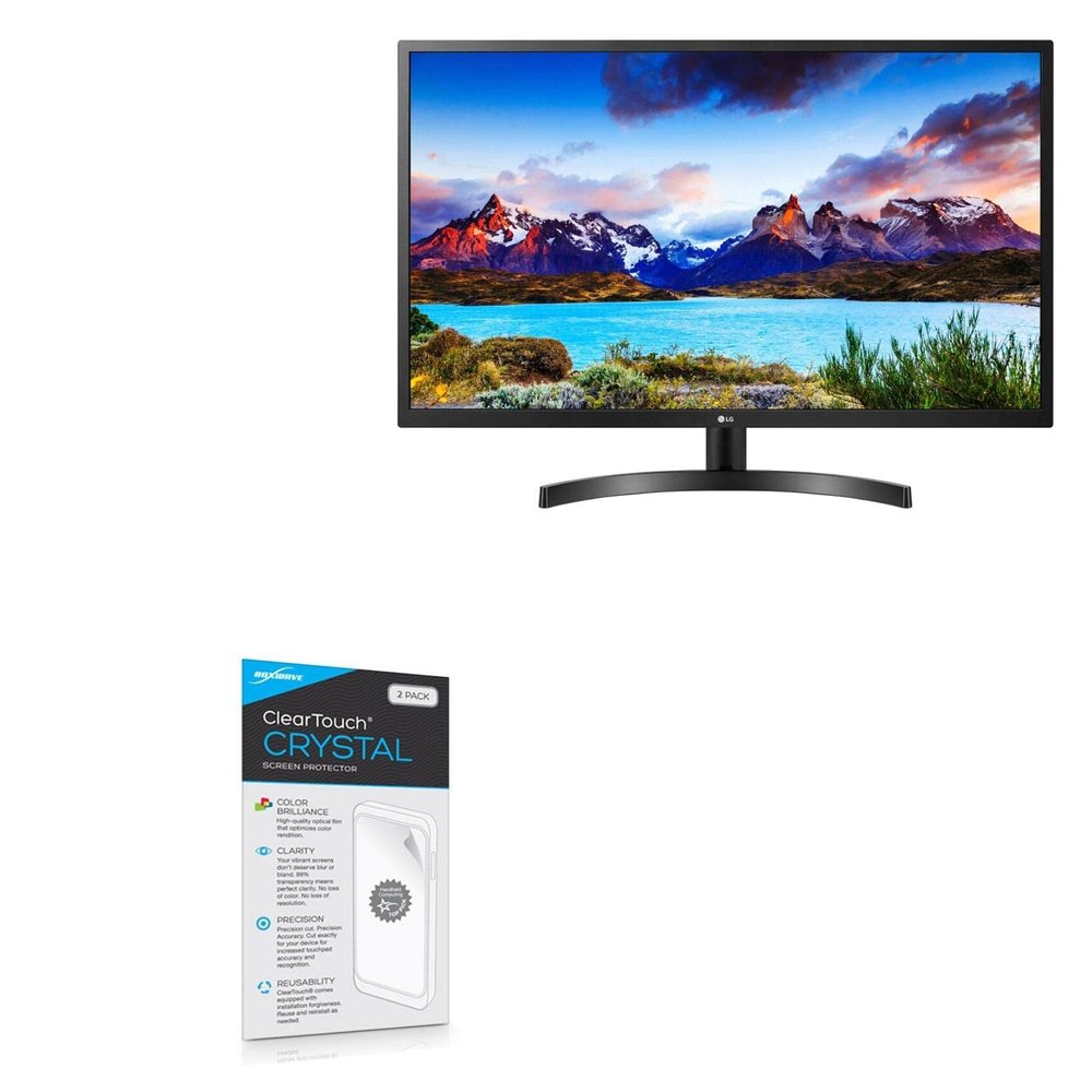 BoxWave Screen Protector Compatible with LG 32 Monitor (32ML600M) - ClearTouch Crystal (2-Pack), HD Film Skin - Shields from Scratches