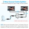 2 Way Coaxial Cable Splitter + 4 Way Coaxial Cable Splitter view 3