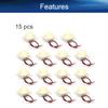 Juvielich 15Pcs DC 3-24V 85dB Electronic Passive Buzzer Alarm Piezo Passive Buzzer Sounder 34 x 9mm view 4