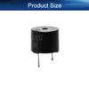 Juvielich 10Pcs Buzzer Alarm Electronic Beep Buzzer DC 12V Continuous Sounder Electronic Buzzer Alarm Black 12mm Dia view 2