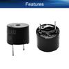 Juvielich 10Pcs Buzzer Alarm Electronic Beep Buzzer DC 12V Continuous Sounder Electronic Buzzer Alarm Black 12mm Dia view 3