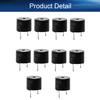 Juvielich 10Pcs Buzzer Alarm Electronic Beep Buzzer DC 12V Continuous Sounder Electronic Buzzer Alarm Black 12mm Dia view 4