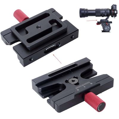 iShoot Quick Release Plate Converter Clamp Adapter Compatible with Arca-Swiss Fit Plate & 200PL/410PL Plate, Compatible with Sachtler 6T/8T/10T/DV8 3+3/DV8 5+5 / DV10 3+3/DV10 5+5 Fluid Head