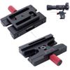 iShoot Quick Release Plate Converter Clamp Adapter Compatible with Arca-Swiss Fit Plate & 200PL/410PL Plate, Compatible with Sachtler 6T/8T/10T/DV8 3+3/DV8 5+5 / DV10 3+3/DV10 5+5 Fluid Head view 1
