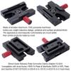 iShoot Quick Release Plate Converter Clamp Adapter Compatible with Arca-Swiss Fit Plate & 200PL/410PL Plate, Compatible with Sachtler 6T/8T/10T/DV8 3+3/DV8 5+5 / DV10 3+3/DV10 5+5 Fluid Head view 3