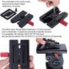 iShoot Quick Release Plate Converter Clamp Adapter Compatible with Arca-Swiss Fit Plate & 200PL/410PL Plate, Compatible with Sachtler 6T/8T/10T/DV8 3+3/DV8 5+5 / DV10 3+3/DV10 5+5 Fluid Head view 4