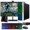 HP G3 Gaming Desktop PC, Core i7 6th Gen, GT 1030 Graphic, 16GB RAM, 240GB SSD, New MTG 27 inch Monitor, RGB Keyboard Mouse, Speaker, Webcam, WiFi, Windows 11 (Renewed) view 1