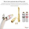 Nakamichi Excel Series 24k Gold Plated BFA Banana Plug 12-18 AWG Gauge Size 4mm for Speakers Amplifier Hi-Fi AV Stereo Home Theatre Audio Wire Cable Screw Connector, 20 Pcs (10-Pairs) view 4