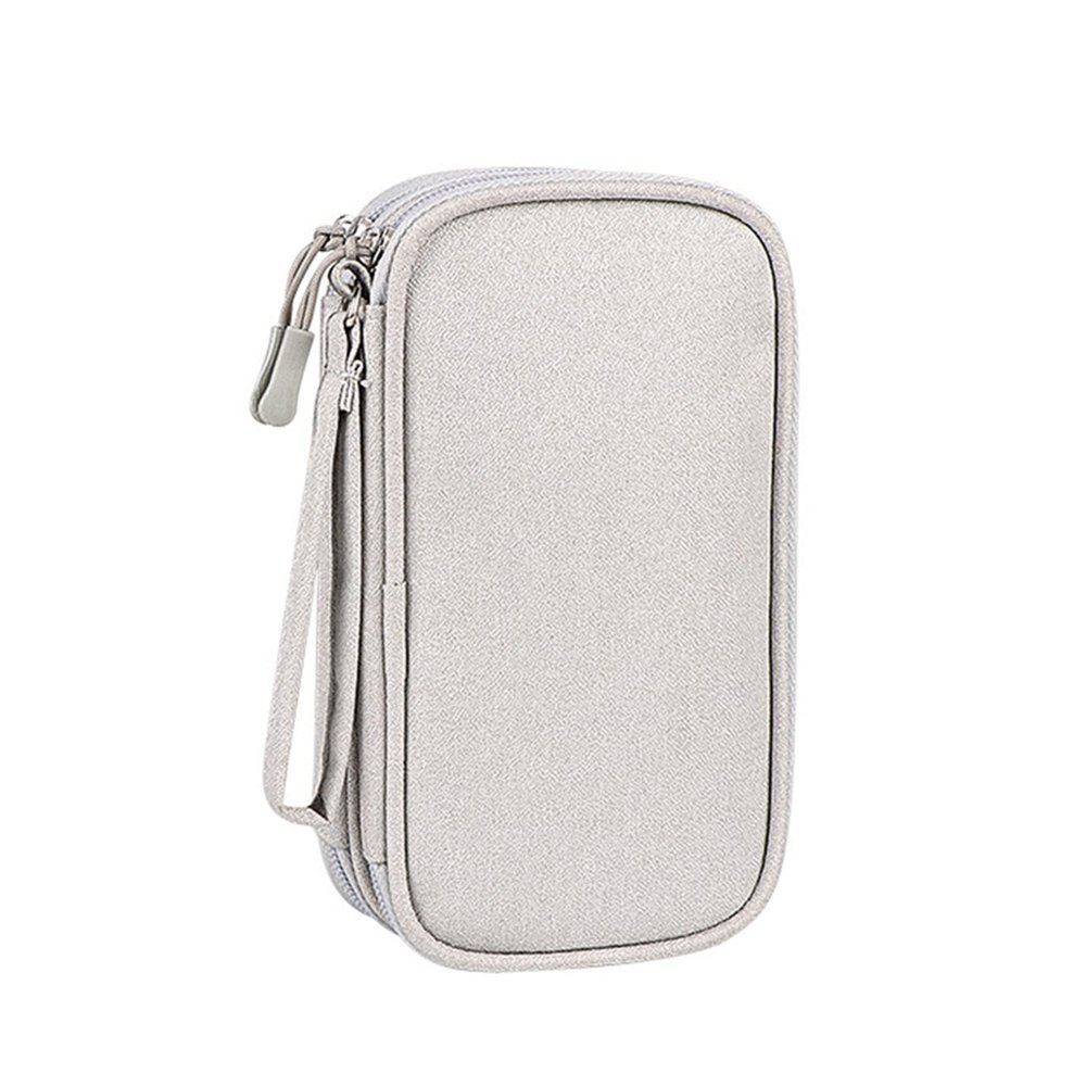 VALINK Electronics Organizer, Electronics Accessories Organizer Pouch Bag for Travel Waterproof Pouch Bag for Power Adapter Charger Cables Elegant Gray