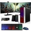 TechMagnet HP G3 Gaming Desktop PC, Core i7 6th Gen, GT 1030 Graphic, 16GB RAM, 1TB SSD | 2TB HDD, New Dual MTG 24-inch Monitor, RGB Keyboard Mouse, Speaker, Webcam, WiFi, Windows 11 Pro (Renewed) view 1