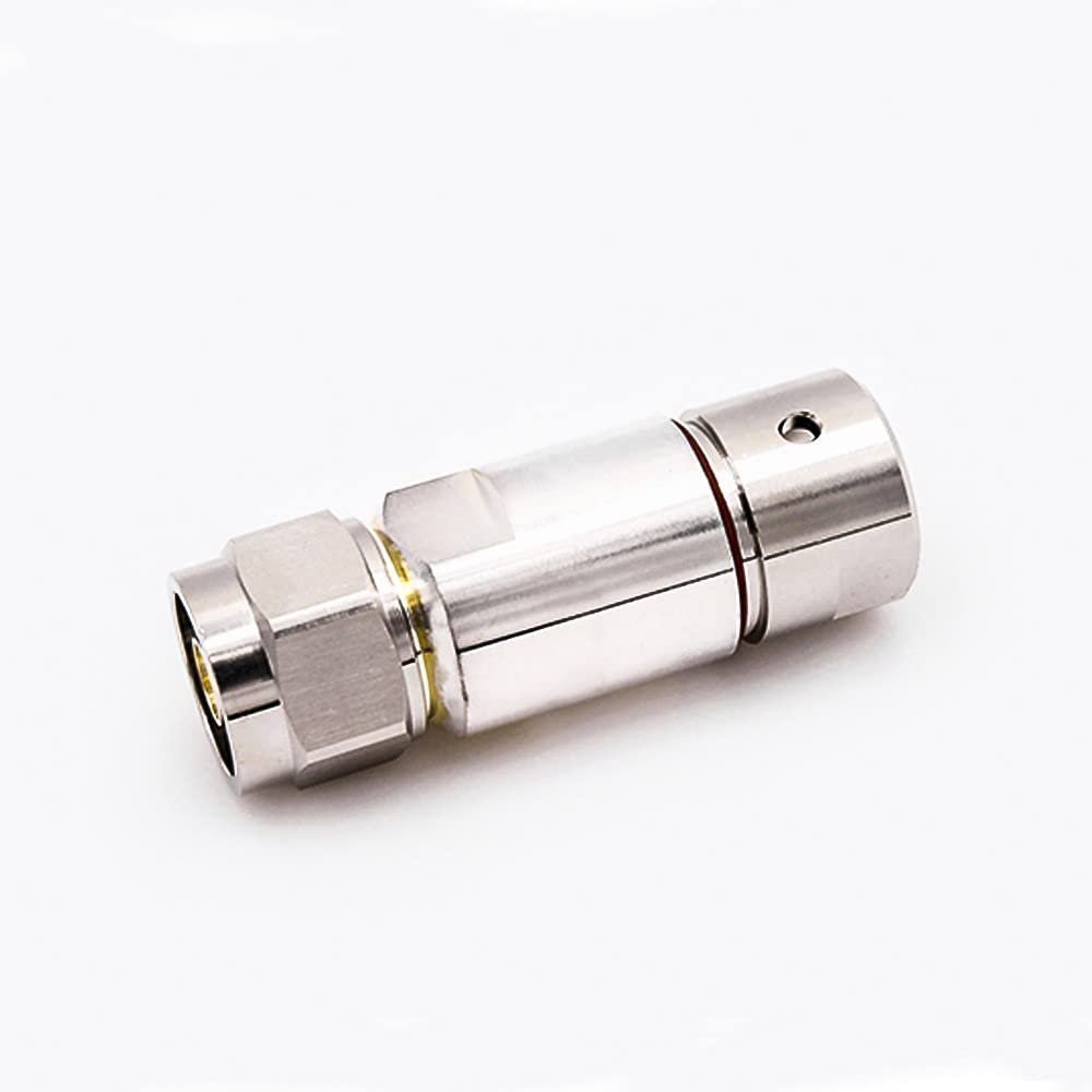 N Male Coax Connector Straight Clamp for 1/2" Ordinary Cable