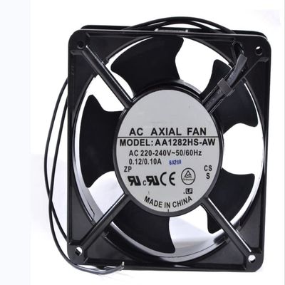 AA1282HS-AW AC220-240V 0.12/0.10A 12038 12cm 2-Wire Axial Cooling Fan