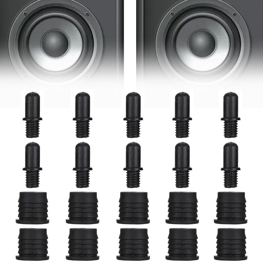 Speaker Grill Guides, 10 Pairs Dust Proof Plastic Speaker Grill Peg Kit Set Speaker Buckles Snap Button Fasteners