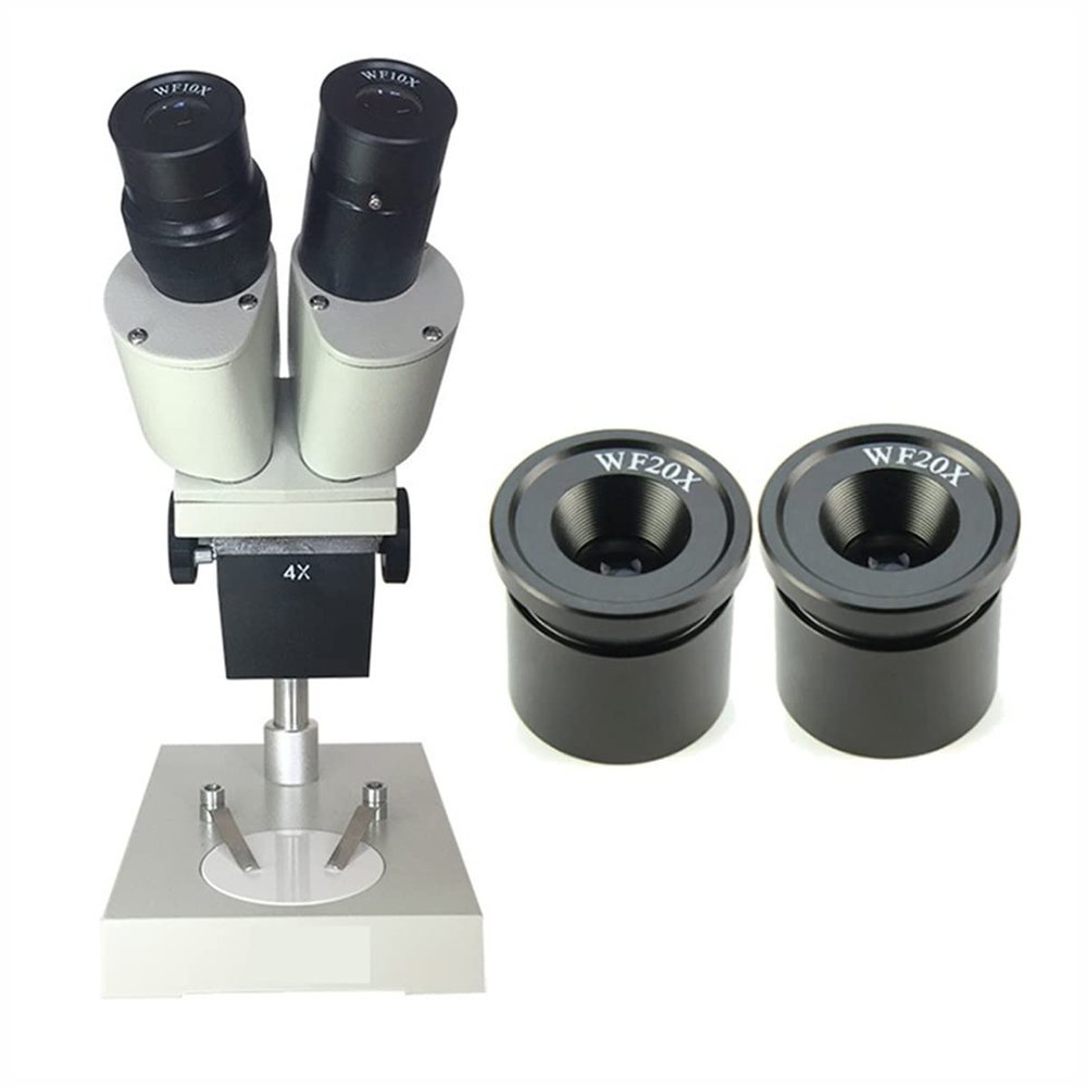 RADHAX Microscope Kit 10X 15X 20X Binocular Stereo Microscope Eyepieces Microscope Lens Adapters (Color : Magnification 80X)
