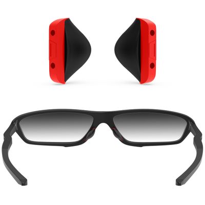 ToughAsNails Asian Fit Replacement Nose Pads for Oakley Si Ballistic Det Cord/Si Ballistic Shocktube OO9329 Sunglasses - Red Hard Base