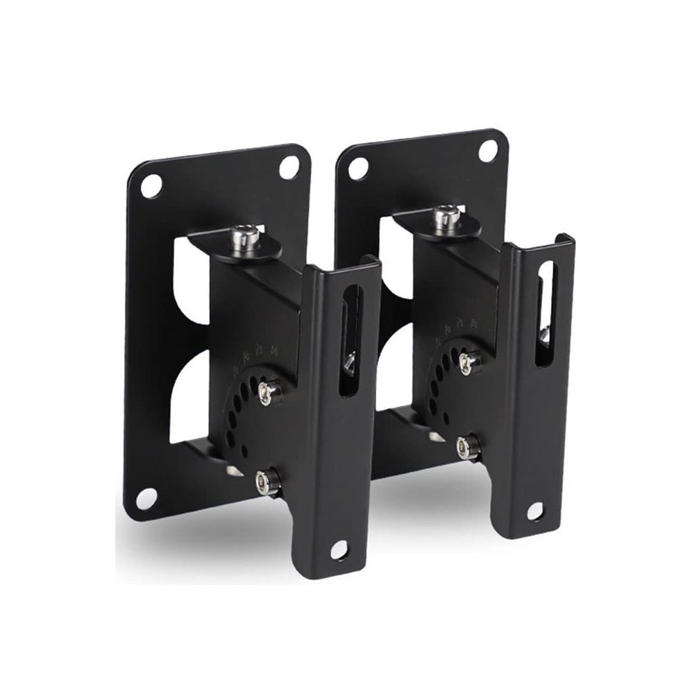BNNP Entertainment Center Shelves Audio Bracket Speaker Bracket Speaker Wall-Mounted Media Equipment Bracket Rotatable Steel Frame Bearing 40kg 1 Pair Suitable for DVD Players, Cable Boxes