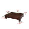 BNNP Entertainment Center Shelves Audio Bracket Media Equipment Cabinet TV Cabinet Speaker Wooden Rack Speaker Bracket Small Desk Load-Bearing 100kg Suitable for DVD Players, Cable Boxes view 2