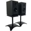 Entertainment Center Shelves Speaker Dock Audio Stand Living Room Media Equipment Stand Floor Standing Audio Stand Speaker Stand 6 Sizes Black Suitable for DVD Players, Cable Boxes (Size : S-140) view 4