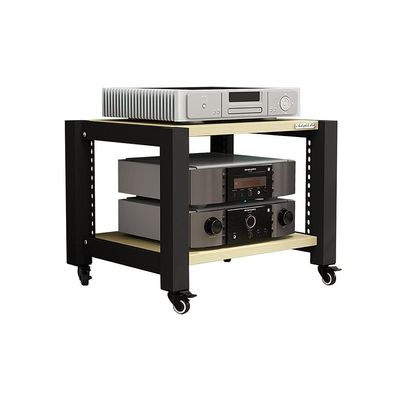 BNNP Entertainment Center Shelves Roller Speaker Bracket Audio Bracket Media Components Multi-Layer Audio Bracket Speaker Cabinet 2/3/4 Layer Suitable for DVD Players, Cable Boxes (Color : S1)