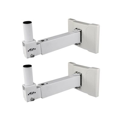 Entertainment Center Shelves Speaker Stand Wall Mount Audio Stand Video Media Stand Speaker Stand Retractable Swivel White Black Suitable for DVD Players, Cable Boxes (Color : Gold, Size : 2)