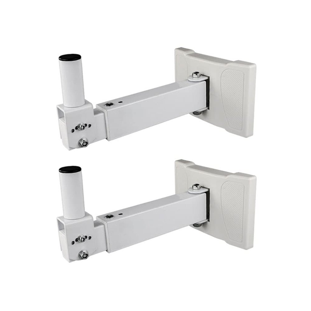 Entertainment Center Shelves Speaker Stand Wall Mount Audio Stand Video Media Stand Speaker Stand Retractable Swivel White Black Suitable for DVD Players, Cable Boxes (Color : Gold, Size : 2)