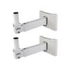 Entertainment Center Shelves Speaker Stand Wall Mount Audio Stand Video Media Stand Speaker Stand Retractable Swivel White Black Suitable for DVD Players, Cable Boxes (Color : Gold, Size : 2) view 1