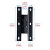 Entertainment Center Shelves Audio Stand Speaker Wall Mount Bracket Retractable Speaker Stand Media Equipment Hanger Load-Bearing 45kg Black Suitable for DVD Players, Cable Boxes view 4