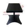 Entertainment Center Shelves Speaker Dock Audio Stand Living Room Media Equipment Stand Floor Standing Audio Stand Speaker Stand 6 Sizes Black Suitable for DVD Players, Cable Boxes (Size : S-220) view 2