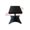 Entertainment Center Shelves Speaker Dock Audio Stand Living Room Media Equipment Stand Floor Standing Audio Stand Speaker Stand 6 Sizes Black Suitable for DVD Players, Cable Boxes (Size : S-120) view 2