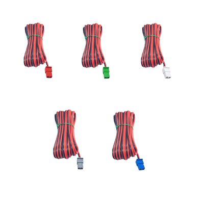 5X 2 Pin Speaker Cables Wires Red Black Compatible with Sony Home Cinema Theater Sound Bar Subwoofer