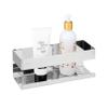 WENKO Turbo-Loc Genova Shine Wall Shelf Stainless Steel Bathroom Shelf for Attaching No Drilling with Adhesive Pad System, Decorative Storage of Care Products, 30 x 8 x 10.5 cm, Glossy view 2