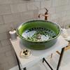 Interesting Bathroom Vessel Sink, Ceramic Countertop Art Basin, Bathroom Vessel Vanity Sink, Guest Bathroom Remodeling, Cloakroom, Washbasin view 1