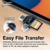 BoxWave Smart Gadget Compatible with Yealink MTouch II - AllReader SD Card Reader, microSD Card Reader SD Compact USB - Jet Black view 3