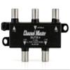 Channel Master Splitter 4 | 4-Way Splitter Distributes Digital HDTV Antenna Signal to 4 TVs, One Input and Four Outputs, Power Passing for Preamplifiers and Boosters, Low-Loss Design, Indoor/Outdoor view 1