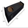 KICKER 10C10-4 Compatible with Ford F-150 97-99 Extended Cab Dual 10" Loaded C10 Sub Box (10C10-4) view 3