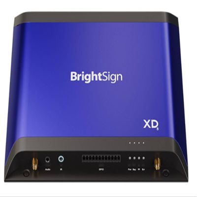 BrightSign XD235 4K Standard I/O Digital Signage Media Player, Wi-Fi and Ethernet Connectivity, SSD Storage, PoE+