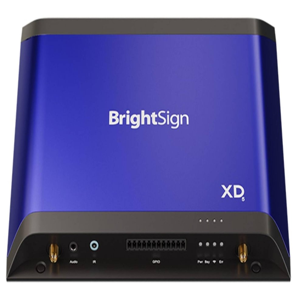 BrightSign XD235 4K Standard I/O Digital Signage Media Player, Wi-Fi and Ethernet Connectivity, SSD Storage, PoE+