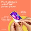 Canon IVY 2 Mini Photo Printer, Print from Compatible iOS & Android Devices, Sticky-Back Prints, Pure White + ZINK Photo Paper 20 Sheets Pack view 3