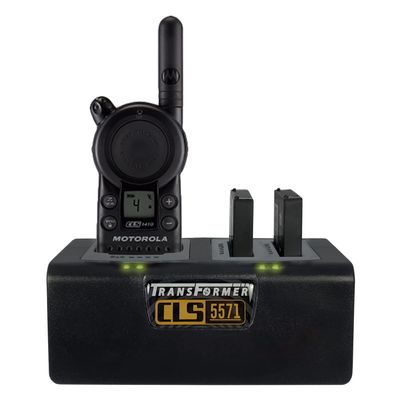 Artisan Power Transformer Charging Station for Motorola CLS Series with Power Supply - Charges 1 Radio & 2 Batteries (Radio & Batteries not Included)