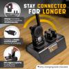 Artisan Power Transformer Charging Station for Motorola CLS Series with Power Supply - Charges 1 Radio & 2 Batteries (Radio & Batteries not Included) view 3