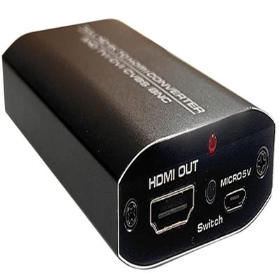 AllAboutAdapters Premium 4K TVI CVI AHD CVBS to 1080p HDMI Video Converter Scaler