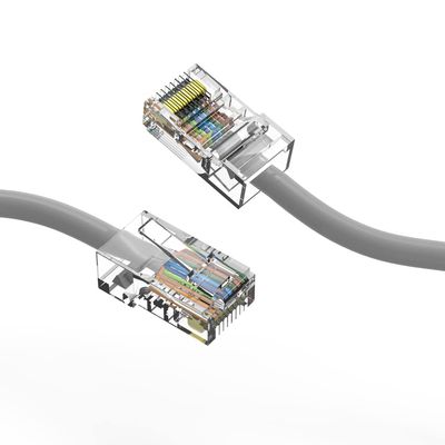 Cable Central LLC (Gray) Cat6 Ethernet Cable 3 Ft (10 Pack) Bootless - Cat6 Patch Cable, Cat 6 Patch Cable, Cat6 Cable, Cat 6 Ethernet Cable, Network Cable, Internet Cable - 3 Feet
