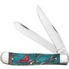Case XX WR POCKET KNIFE TRAPPER - CARDINAL EMBELLISHED NATURAL BONE W/COLOR WASH, ITEM 39159, LENGTH CLOSED 4 1/8 INCH (6254 SS) view 1