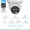 Amcrest 5MP AI Turret IP PoE Camera w/ 49ft Nightvision, Security IP Camera Outdoor, Built-in Microphone, Human & Vehicle Detection, Active Deterrent, 129 FOV, 5MP@20fps IP5M-T1277EW-AI view 2