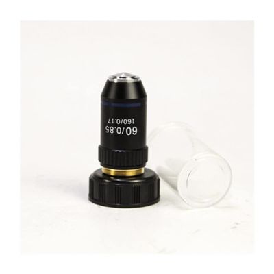 RADHAX Microscope Kit 195 Black Achromatic Objective 4X 10X 20X 40X 60X 100X RMS 20.2mm Objective Parts Microscope Lens Adapters (Size : 60X)