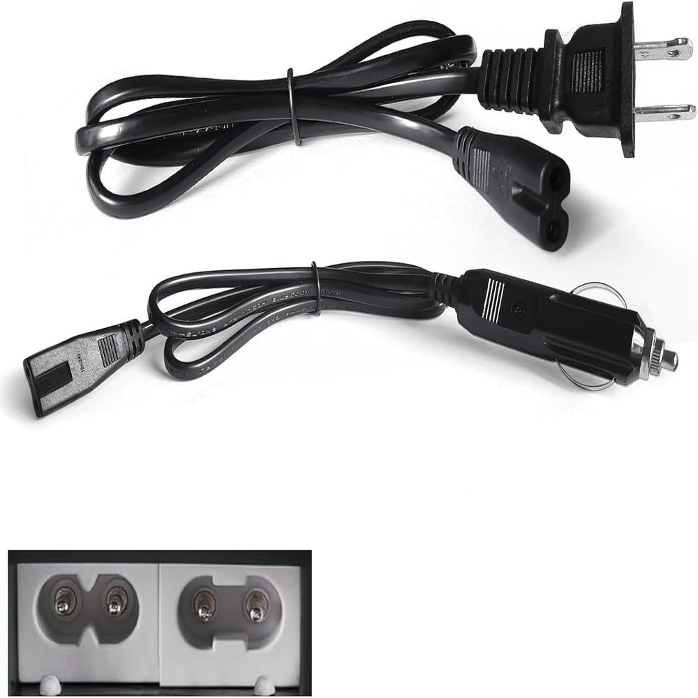 Type A Electric Lunch Box Cable for Food Warmer, 2PCS Replacement Wire
