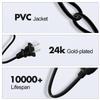 Type A Electric Lunch Box Cable for Food Warmer, 2PCS Replacement Wire view 4