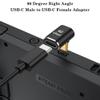AuviPal USB C 90 Degree Adapter (2 Pack), Up and Down Right Angle L Shape USB Type C Male to Female Connector for Steam Deck, ROG Ally, MacBook, Tablet, Phone and More - Black view 2