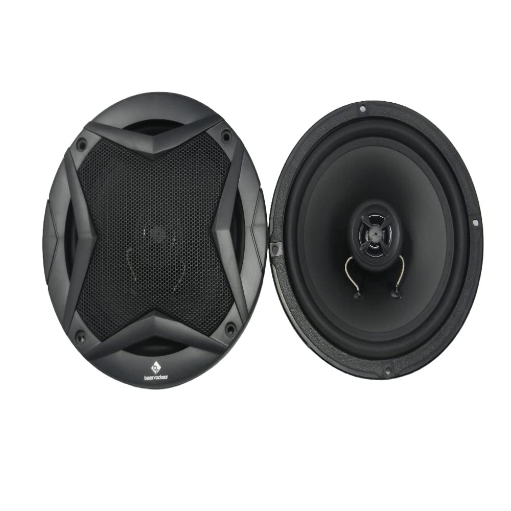 Bass Rockers BR650 6.5" 2-Way Car Audio Coaxial Speakers | 400 Watts Boat ATV UTV RV Truck Pair 4 Ohm New Technology Design